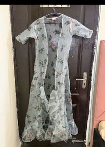 Floral Print Palazzo Suit with Shrug