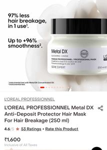 L'Oreal Professionnel Metal DX Hair Mask
