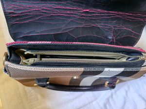 Stylish Plaid Handbag