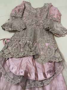 Elegant Pink Embroidered Dress