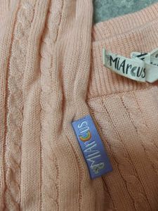 Miarcus Cute Peach Knit Sweater &amp; Pants Set