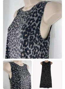 Leopard Print Sleeveless Mini Dress