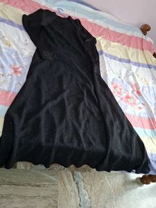 Elegant Black Embellished burqa