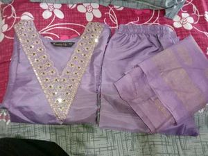 Beautiful Purple Kurta Set