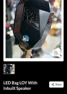 Loy Bike Devil Eyes LED Backpack with Speakers