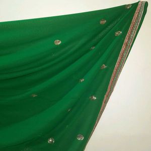 Green Saree 🥻