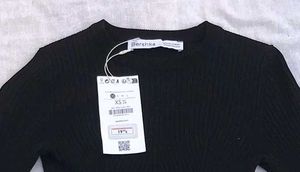 Bershka Black Cut-Out Top