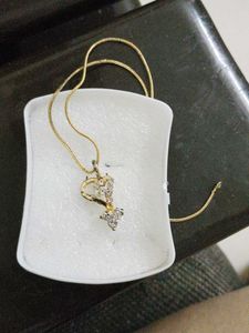 Gold Chain with Heart Pendant