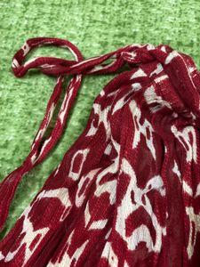 Boho Red &amp; White Pattern skirt/pant