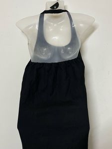 Pintresty Classic Black Halter Neck Maxi Dress