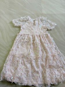 Sparkly Lace Tiered Dress