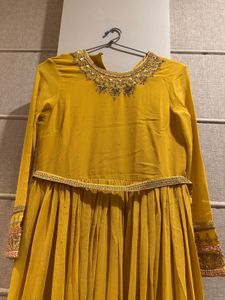 Elegant Yellow Long Gown