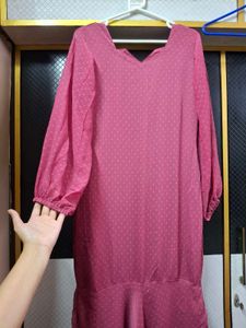 Pink Fish cut Maxi Dress