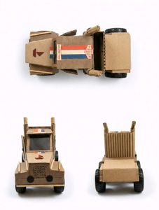 Handmade Cardboard Truck Toy