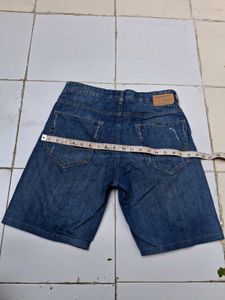 Springfield Men's Blue Denim Shorts
