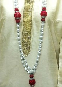 Shirwani cream Eid Offer Rhinestone free mala kard