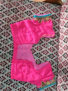 Beautiful Pink Embellished Saree