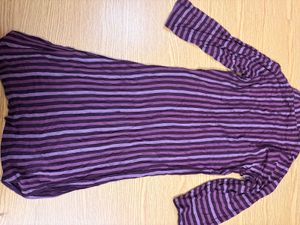 Purple Striped Kurta