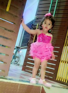 Adorable Pink Ruffle Dress