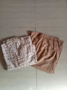 Sequined Kurta with Plazzo