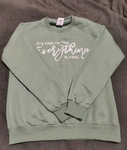 Green Winter Sweatshirt For Women