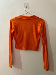 Ausk Ribbed Long Sleeve Crop Top