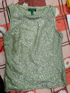 Sparkling Sequin Sleeveless Top