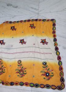 pure Embroidered saree