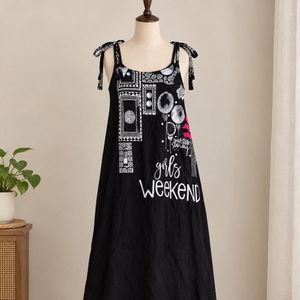 Cute Graphic dress mini Knee length