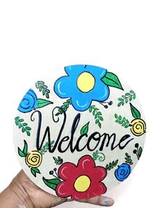 Floral Welcome Sign