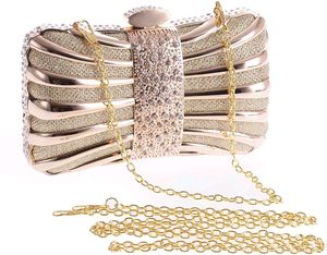 Glamorous Gold Clutch Purse For Wedding Designer