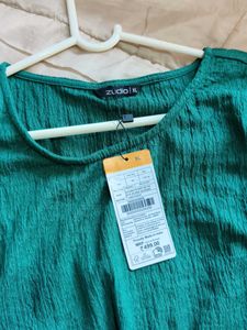 Emerald Green Casual Top Zudio XL size