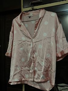 Pink Polka Dot shirt nightwear
