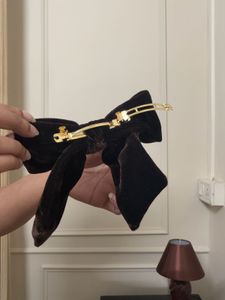 H&amp;M Velvet Bow Hair Clip