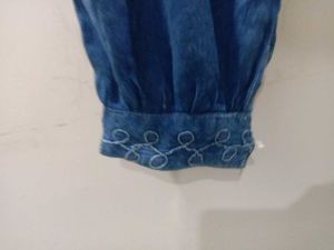 Bohemian Denim Palazzos