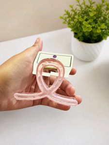 Cute Pink Ribbon Hair Claw Clip( free delivery)