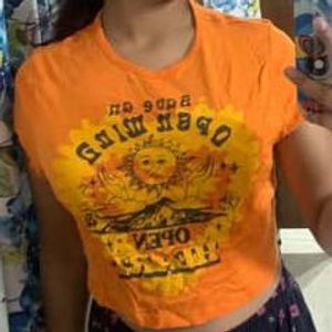 Orange Cropped Top H&amp;M