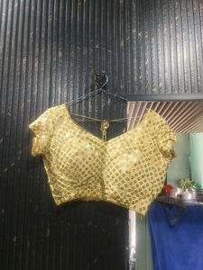 Stunning Orange &amp; Gold Brocade Skirt
