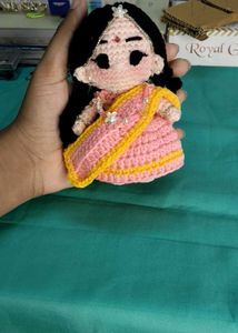 Handmade Crochet Radha Doll