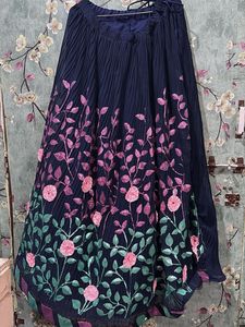 Beautiful Navy Floral Lehenga