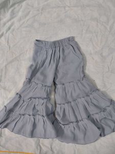 Flowy Ruffled Skirt - Light Blue