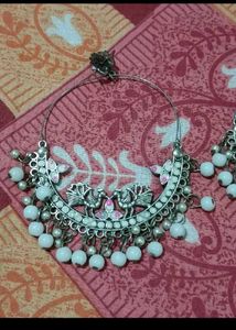 Oxidised Jhumka Earrings Set