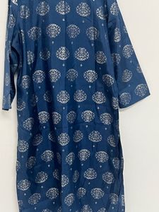 Elegant Blue Printed Kurta
