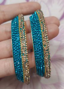 Sparkling Blue Bangles
