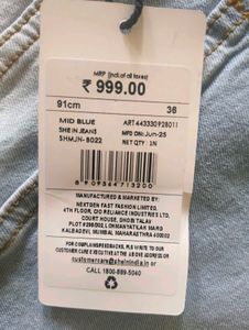 Shein Full Length Heavy Wash Mid Distressed Jeans