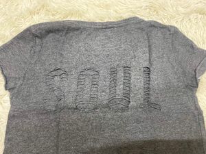 Classic Dark Gray Crew Neck T-Shirt
