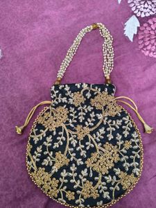 Embroidered Potli Bag