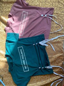 Cute Graphic crop T-Shirts combo