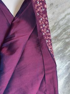Elegant Purple Kurta Set with Embroidery
