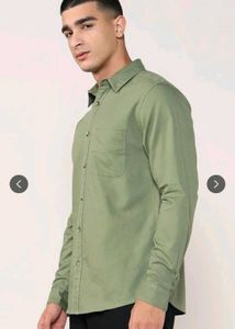 Men's Olive Green Casual Shirt
